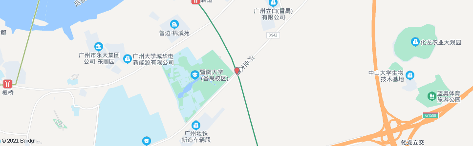 广州曾边大道路口_公交站地图_广州公交_妙搜公交查询2024