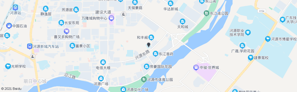 河源东埔小学_公交站地图_河源公交_妙搜公交查询2024