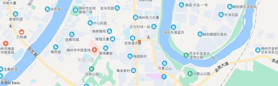 梅州友谊宾馆_公交站地图_梅州公交_妙搜公交查询2025