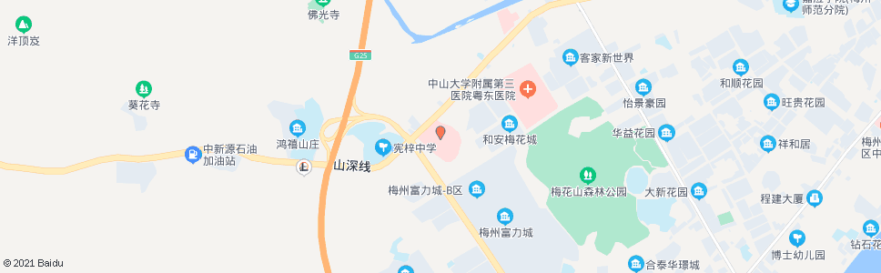 梅州扶大院区_公交站地图_梅州公交_妙搜公交查询2025