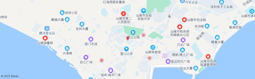 汕尾市政府宿舍西_公交站地图_汕尾公交_妙搜公交查询2024