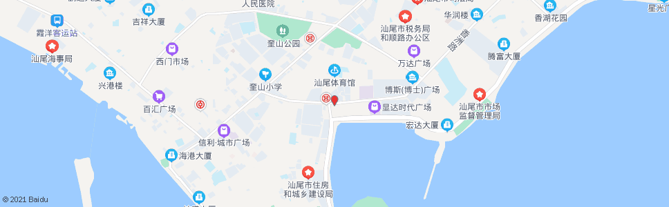 汕尾健身广场_公交站地图_汕尾公交_妙搜公交查询2025