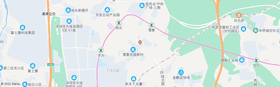 深圳雪象新村_公交站地图_深圳公交_妙搜公交查询2025