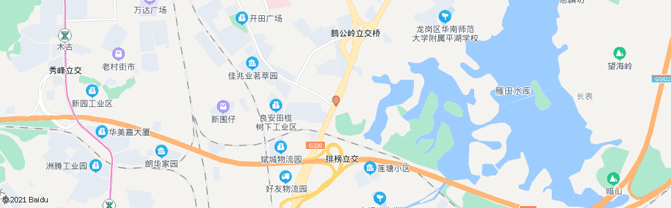 深圳良安田村委_公交站地图_深圳公交_妙搜公交查询2024