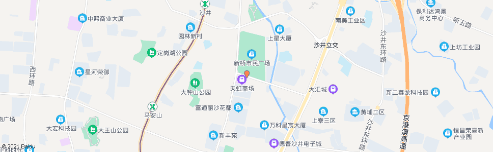 深圳沙井市民广场南_公交站地图_深圳公交_妙搜公交查询2024