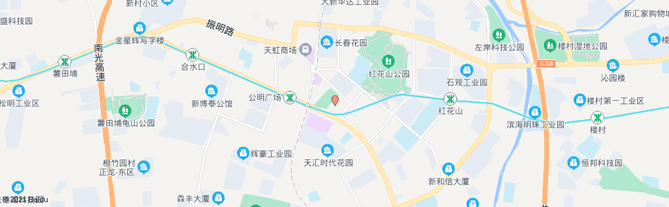 深圳公明邮政_公交站地图_深圳公交_妙搜公交查询2025