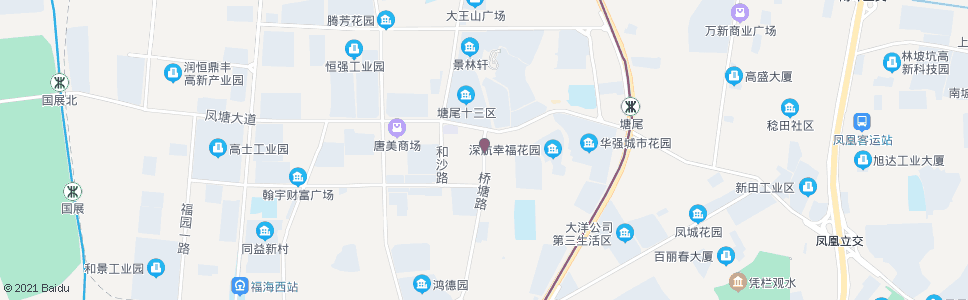 深圳仲汉电子厂_公交站地图_深圳公交_妙搜公交查询2025