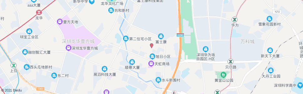 深圳第十工业区_公交站地图_深圳公交_妙搜公交查询2024