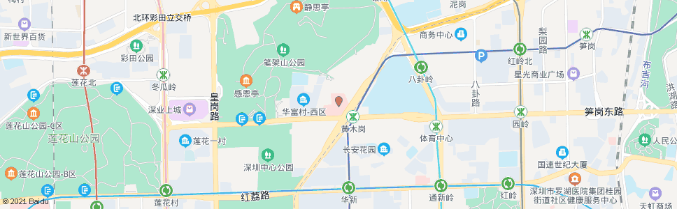 深圳市二医院2_公交站地图_深圳公交_妙搜公交查询2025