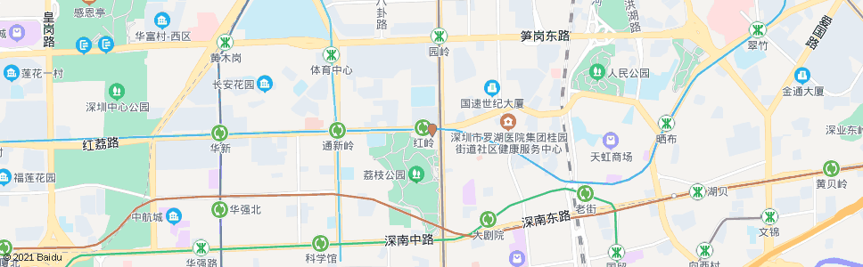 深圳红岭南路2_公交站地图_深圳公交_妙搜公交查询2025