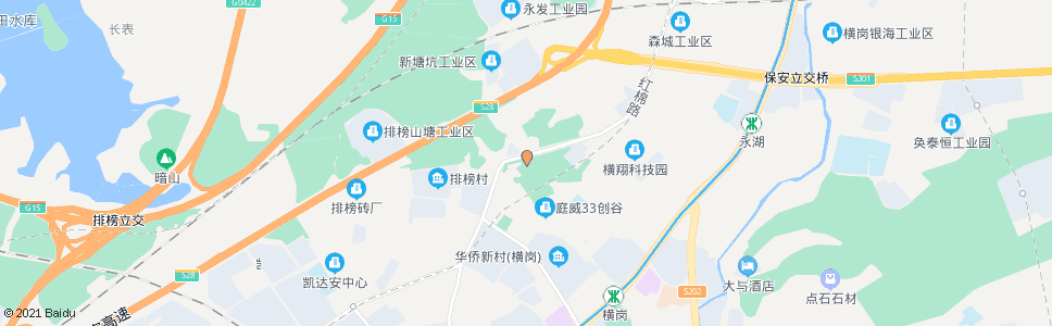 深圳横岗派出所_公交站地图_深圳公交_妙搜公交查询2025