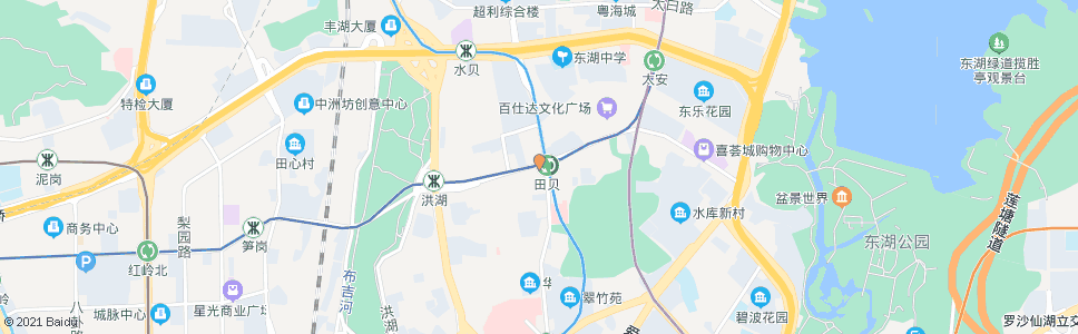 深圳田贝1_公交站地图_深圳公交_妙搜公交查询2025