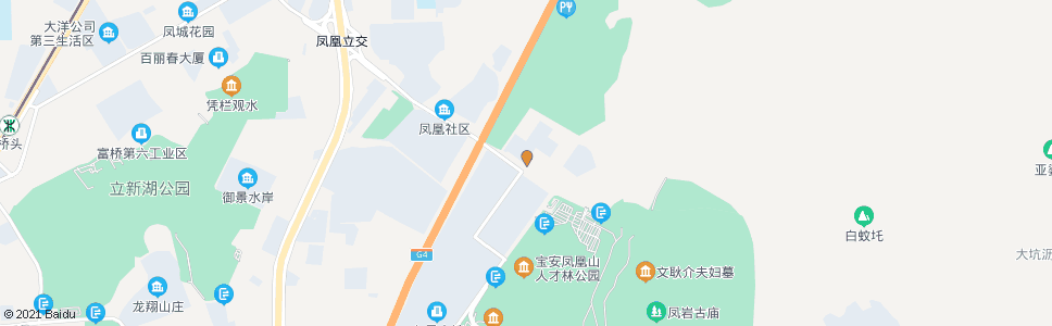 深圳凤凰山路口_公交站地图_深圳公交_妙搜公交查询2025