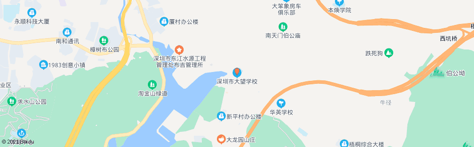 深圳大望小学_公交站地图_深圳公交_妙搜公交查询2024