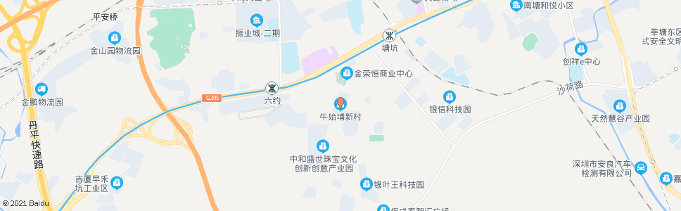 深圳牛始埔新村_公交站地图_深圳公交_妙搜公交查询2025