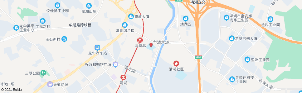 深圳龙华清湖小学场站_公交站地图_深圳公交_妙搜公交查询2025