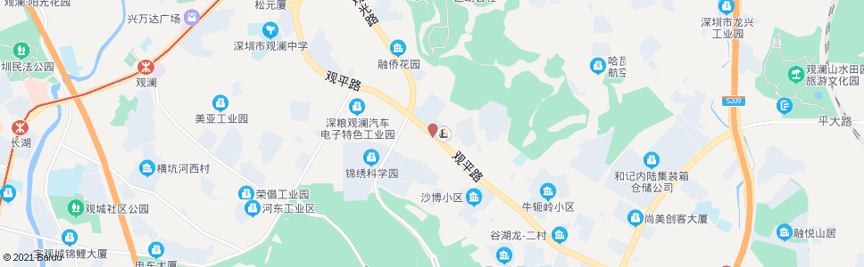 深圳观澜建材市场_公交站地图_深圳公交_妙搜公交查询2024