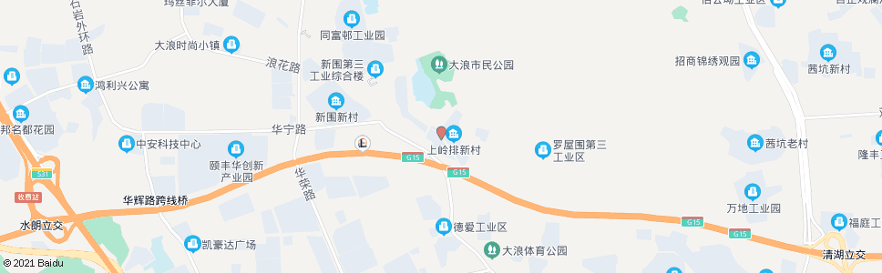 深圳上岭排新村_公交站地图_深圳公交_妙搜公交查询2024