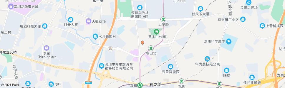 深圳坂田路口西_公交站地图_深圳公交_妙搜公交查询2025