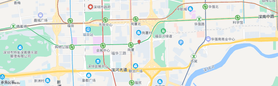 深圳福华新村_公交站地图_深圳公交_妙搜公交查询2025