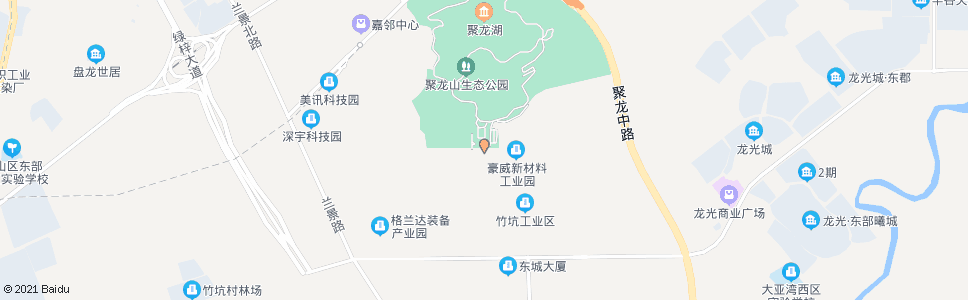 深圳聚龙山公园_公交站地图_深圳公交_妙搜公交查询2025