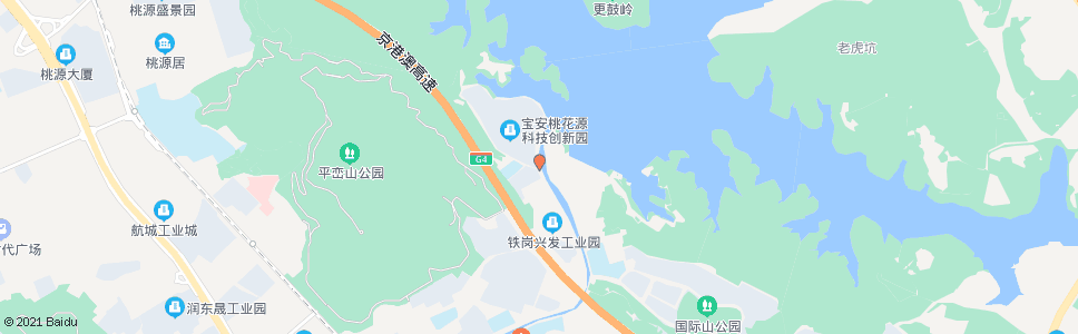 深圳铁岗水库西门_公交站地图_深圳公交_妙搜公交查询2025