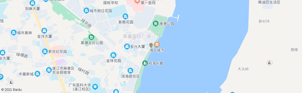 湛江海上城市_公交站地图_湛江公交_妙搜公交查询2024