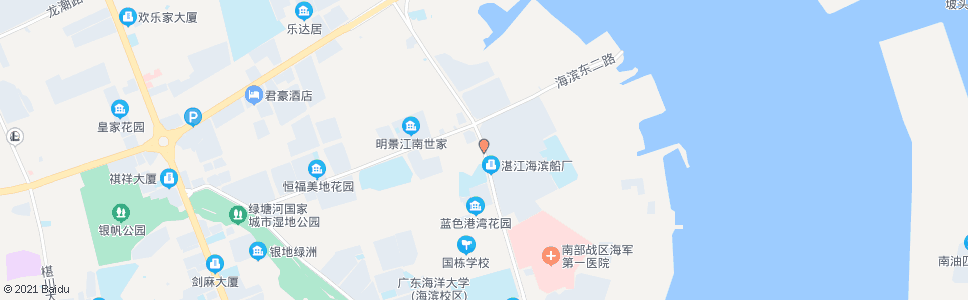 湛江海滨村_公交站地图_湛江公交_妙搜公交查询2024