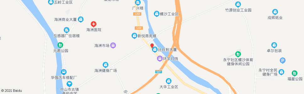 中山海洲高宝灯饰_公交站地图_中山公交_妙搜公交查询2025