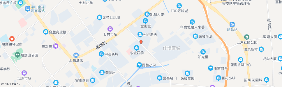 中山潭隆南路南_公交站地图_中山公交_妙搜公交查询2025