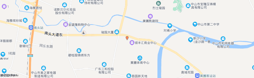 中山汇东酒店_公交站地图_中山公交_妙搜公交查询2024