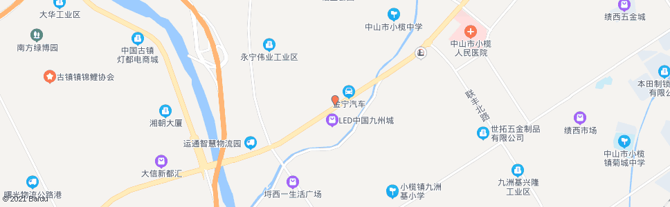 中山红旗路口_公交站地图_中山公交_妙搜公交查询2025