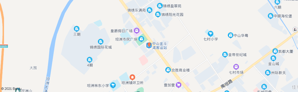 中山金斗湾客运站_公交站地图_中山公交_妙搜公交查询2024