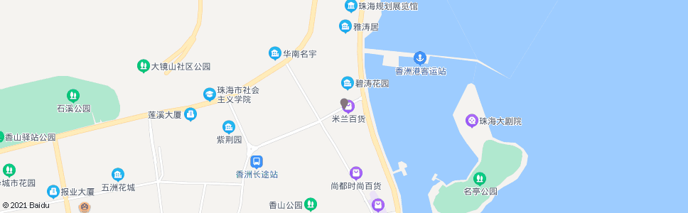 珠海翠香东_公交站地图_珠海公交_妙搜公交查询2024