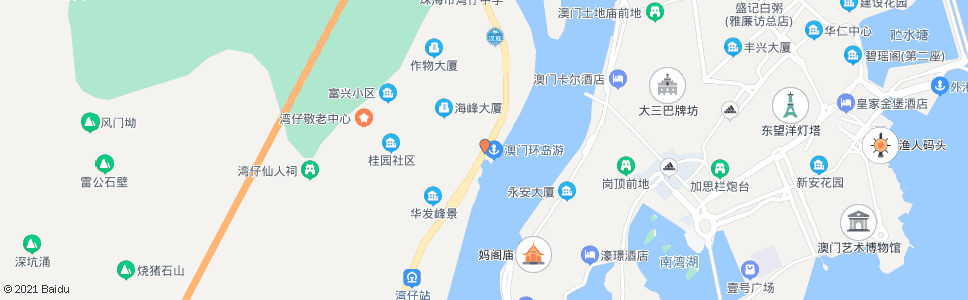 珠海湾仔旅游码头_公交站地图_珠海公交_妙搜公交查询2025