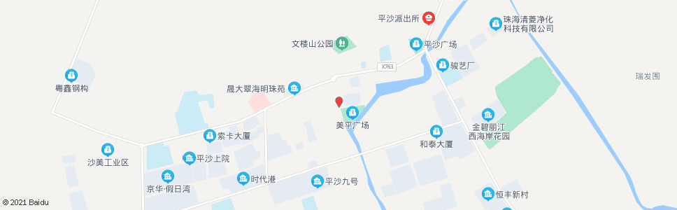 珠海坦洲市场_公交站地图_珠海公交_妙搜公交查询2024