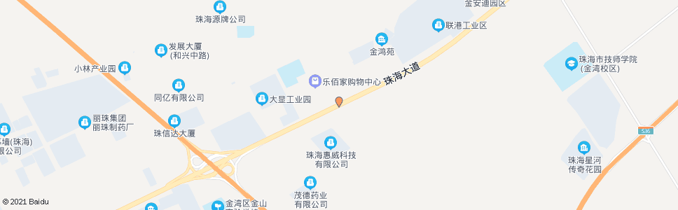 珠海惠威科技(小林东成路口)_公交站地图_珠海公交_妙搜公交查询2024