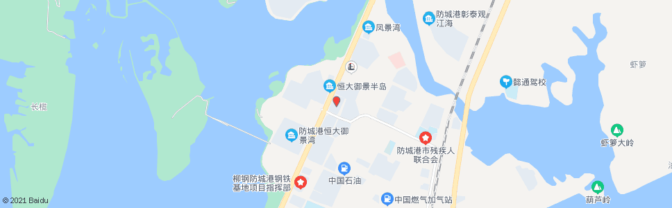 防城港西湾华庭_公交站地图_防城港公交_妙搜公交查询2024