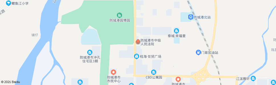 防城港市法院_公交站地图_防城港公交_妙搜公交查询2024