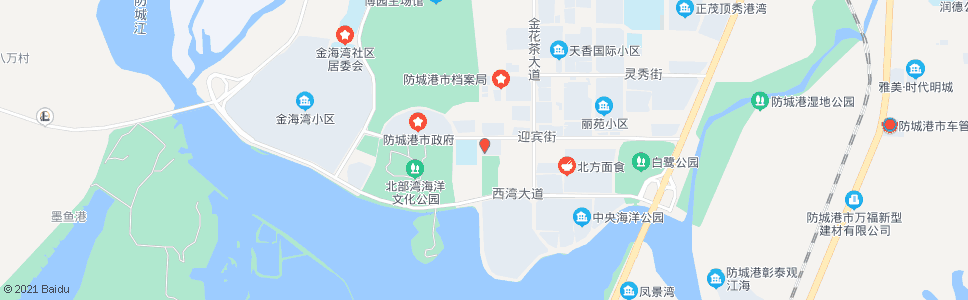 防城港防城港核电公司_公交站地图_防城港公交_妙搜公交查询2024