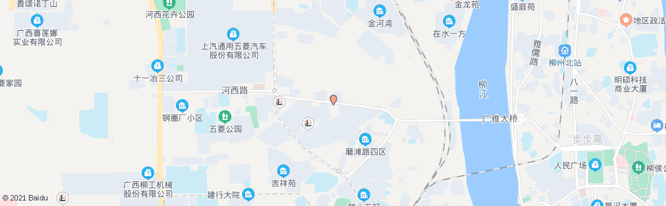 柳州河西路东_公交站地图_柳州公交_妙搜公交查询2025