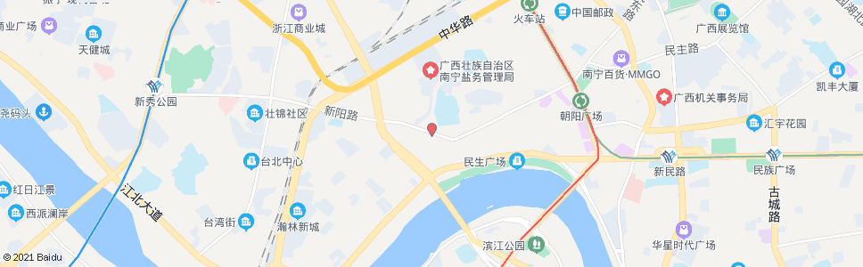 南宁新阳路水街市场_公交站地图_南宁公交_妙搜公交查询2024