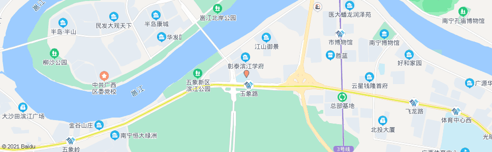 南宁五象小学_公交站地图_南宁公交_妙搜公交查询2024