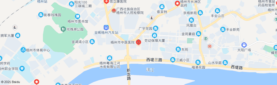 梧州里湖中医院_公交站地图_梧州公交_妙搜公交查询2025