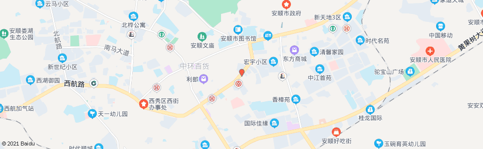 安顺凤凰山大酒店_公交站地图_安顺公交_妙搜公交查询2025