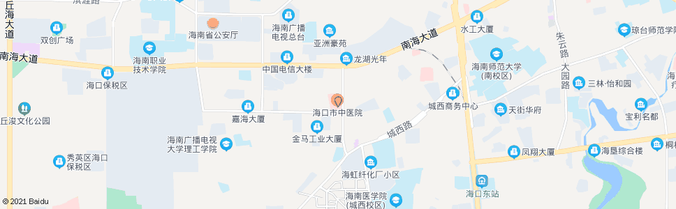 海口市中医院门诊部_公交站地图_海口公交_妙搜公交查询2024