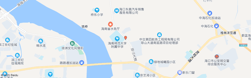 海口海师附中高中部_公交站地图_海口公交_妙搜公交查询2025