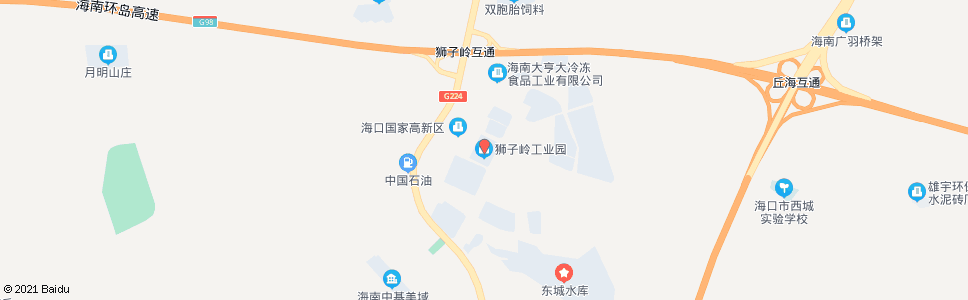 海口狮子岭工业园(海南英利)_公交站地图_海口公交_妙搜公交查询2024