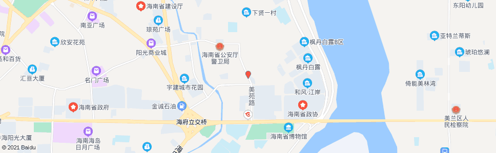 海口美苑路口_公交站地图_海口公交_妙搜公交查询2024