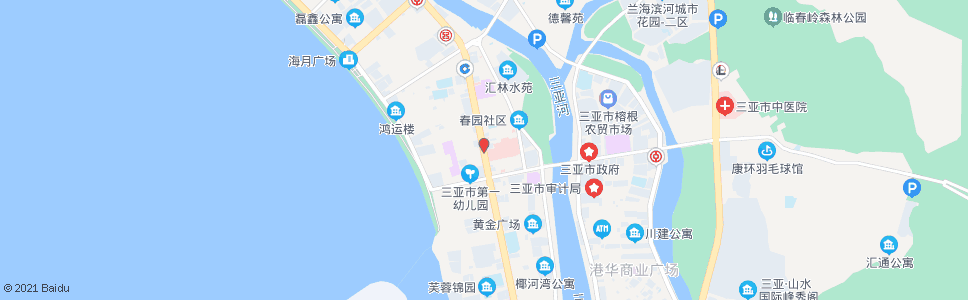 三亚市人民医院_公交站地图_三亚公交_妙搜公交查询2025